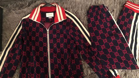 gucci tracksuit real or fake|vintage Gucci tracksuit.